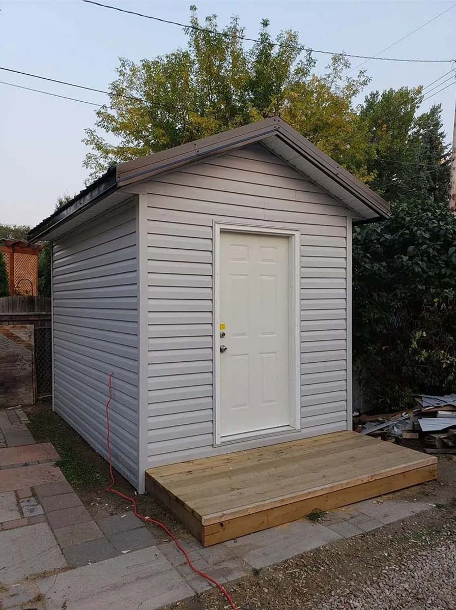 A image of a custom made shed