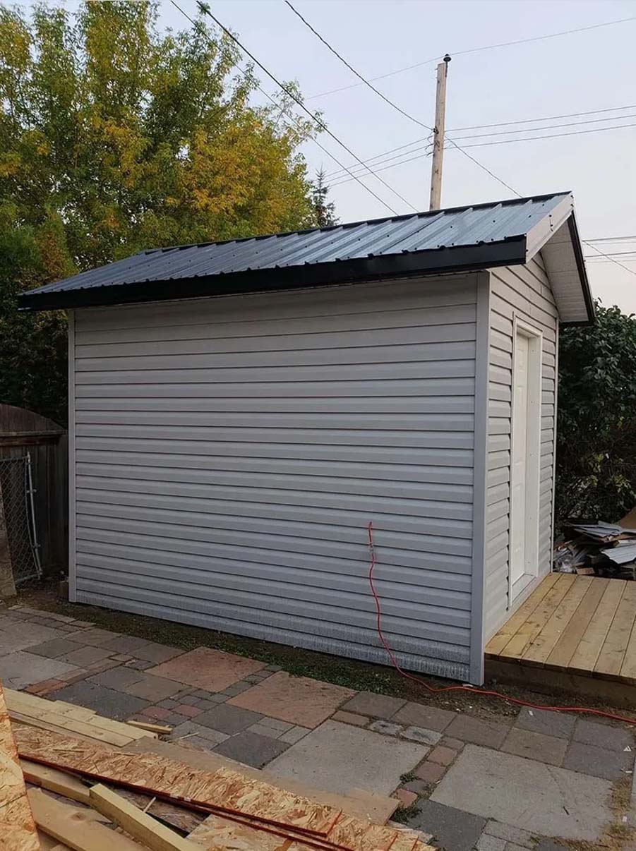 A image of a custom made shed